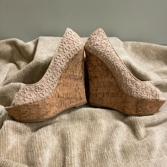 Rue21 ETC Cork Platform, Open Toe, 5" Heel, Shoe - Picture 4 of 5